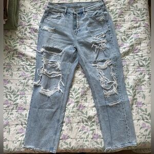 Worn Once/Like New American Eagle Ripped Jeans Size 10 Regular